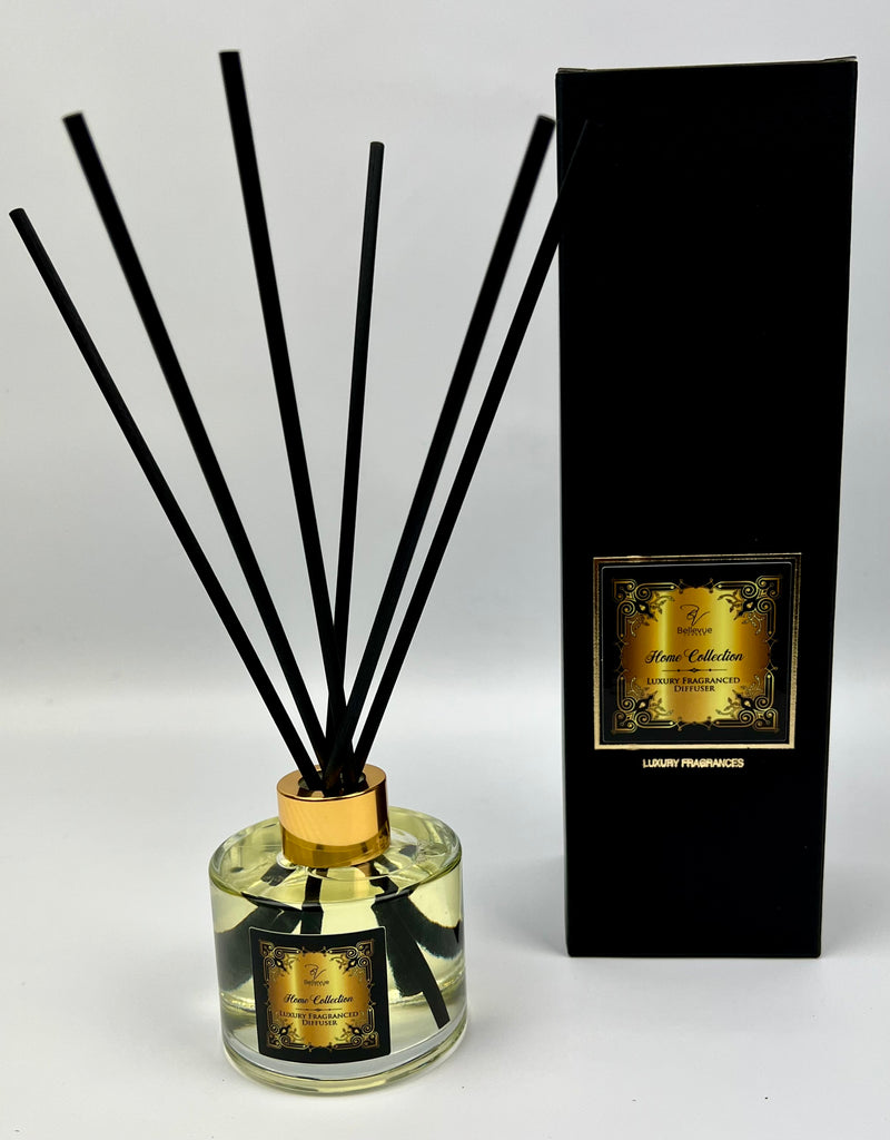 Bellevue Reed Diffuser in Round Jar. Aroma Diffuser